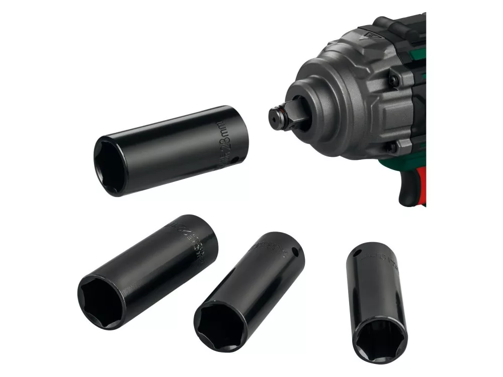 Four sockets, ready for wheels